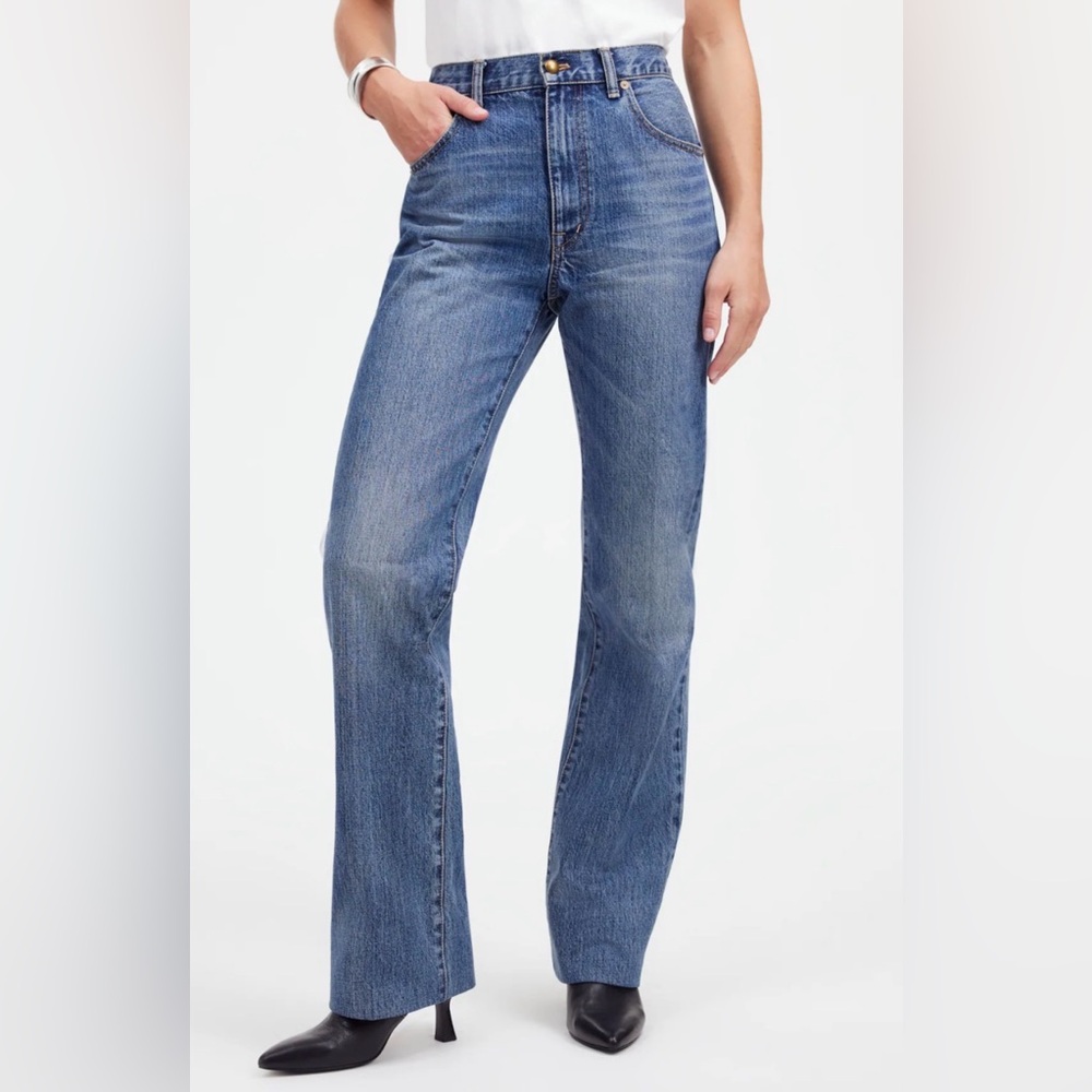 Alexa Chung X Madewell  The Alexa Dream Jean in Croswell Wash Sz 30
